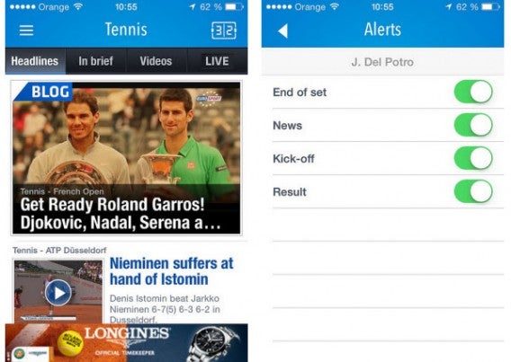 Application Eurosport