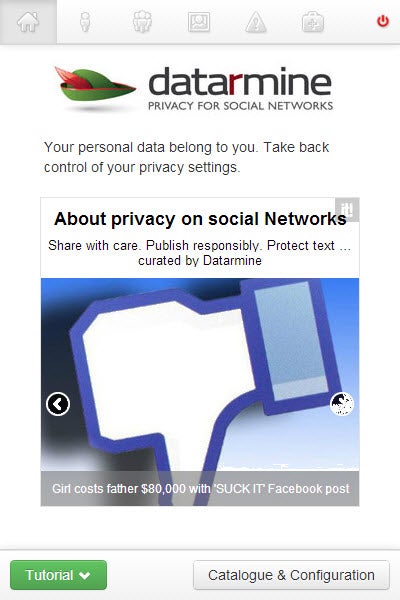 DataRmine application vie privée