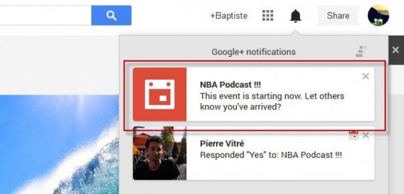 Notifications Hangouts