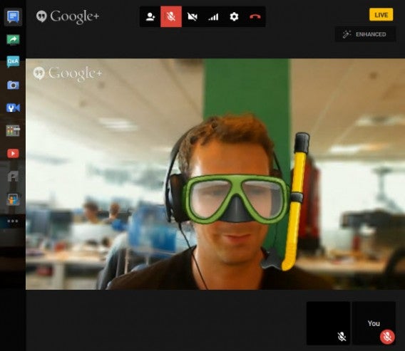 Hangouts on Air live