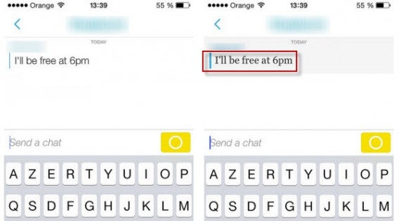 Enregistrer un message Snapchat