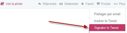 Twitter - contenu indésirable