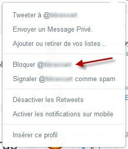 Twitter - blacklister un follower