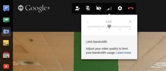 Limiter bande passante Hangouts