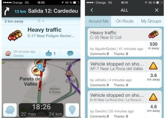 Alertes Waze