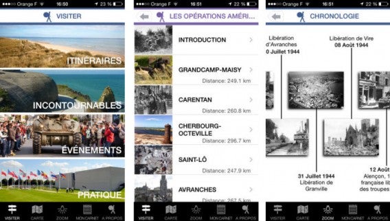 Interface du Guide du routard