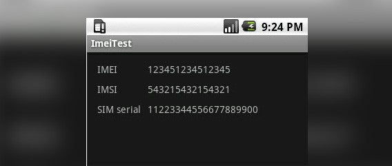 Un exemple des données qui sont accessibles à travers les permissions d'identité du téléphone