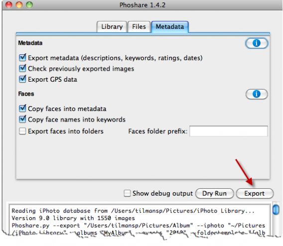 Phoshare Export iPhoto to Google+, Google Photos, Google Drive, Dropbox, OneDrive