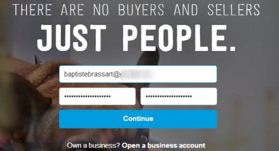 Create PayPal account