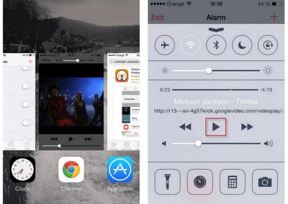 Press play Chrome YouTube iOS