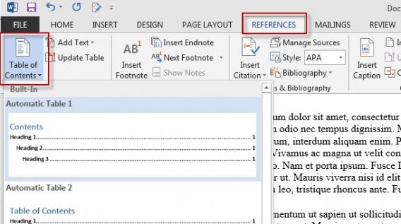 References Word References Word