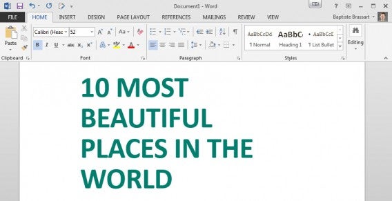 Show tabs and commands