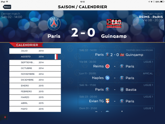 PSG Application iPad