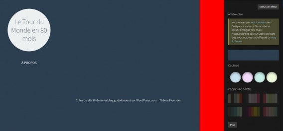 WP la palette de couleurs