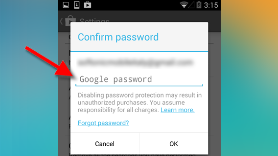 bloquer achats Android