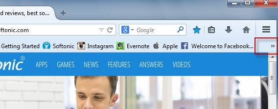 Favorites toolbar