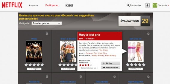 Informations supplémentaires Netflix