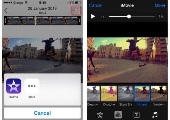 iOS 8 Photo Extensions with movies