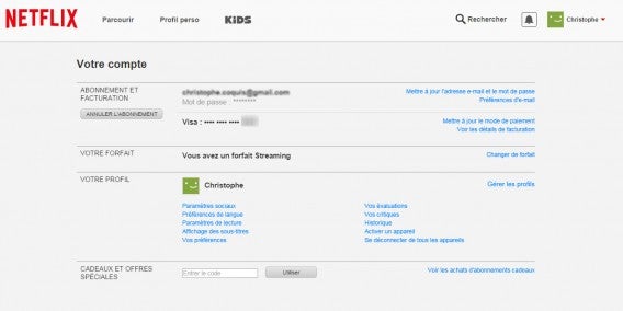 votre compte Netflix