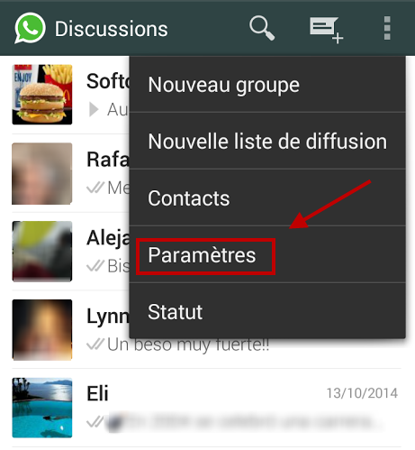 Désactiver sauvegarde automatique photos whatsapp 1