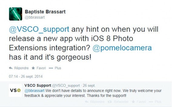 VSCO Cam Photo Extensions