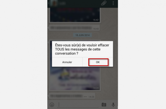 WhatsApp 8-Tapez sur OK
