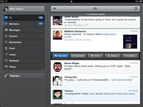 Tweetbot pour Twitter pour consulter rapidement vos tweets