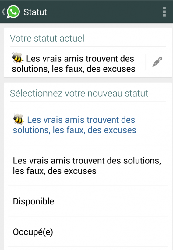2-WhatsApp le statut