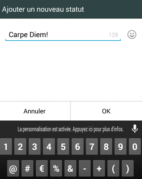 5-WhatsApp saisir du texte