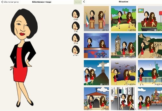 Fleur et Kim dans Karikator