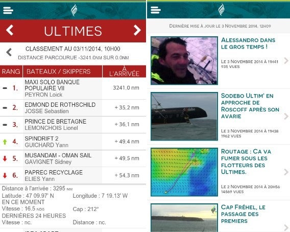 Route du Rhume appli Android