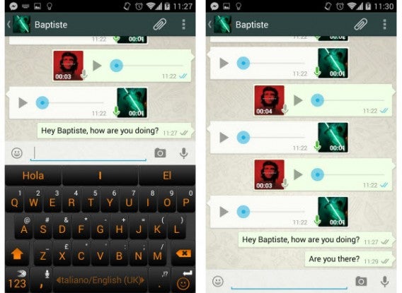 WhatsApp Android No blue double check