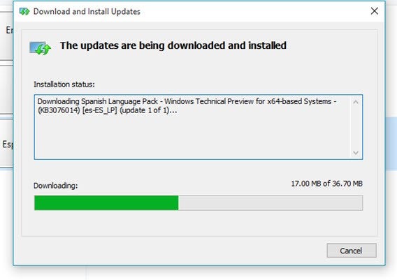 Télécharger un pack de langue