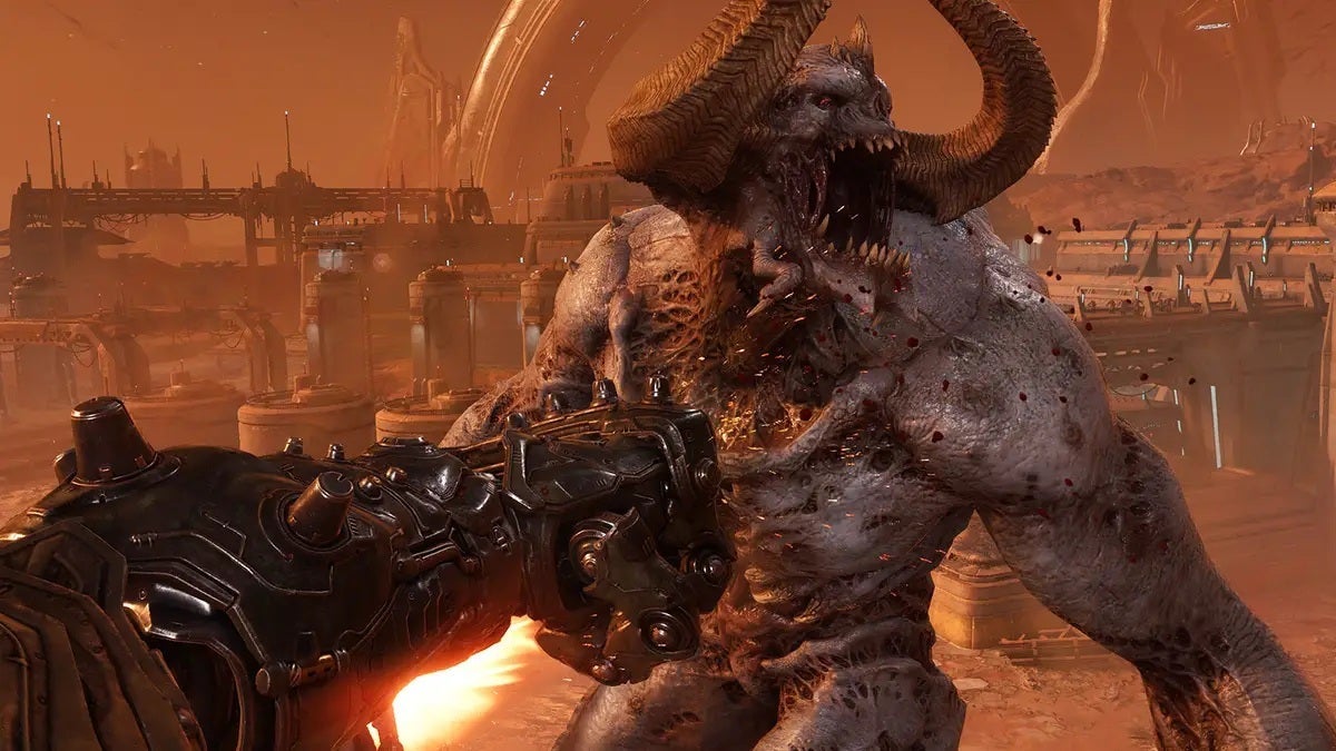 Le Doom Slayer revient dans un affrontement apocalyptique contre un vilain ressemblant à Hellraiser