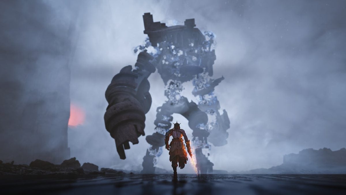 Si tu aimes Shadow of the Colossus et les soulslikes, ce jeu est fait pour toi