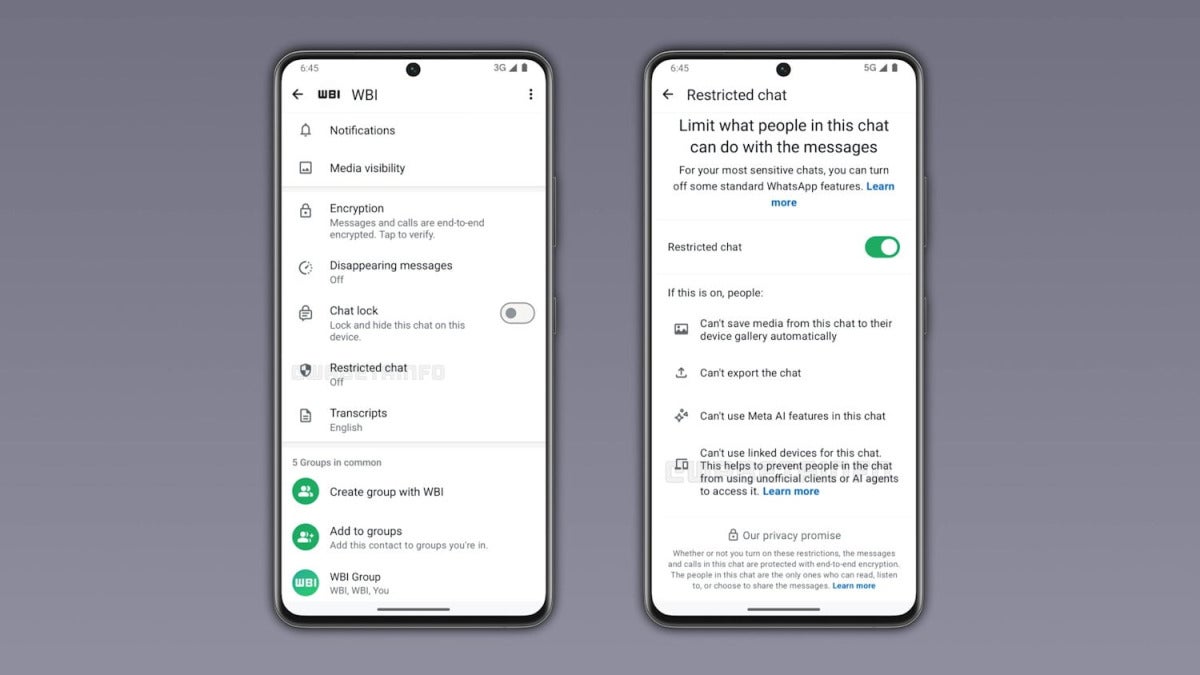 WhatsApp prépare « Restricted Chat » : certaines conversations resteraient sur le téléphone principal