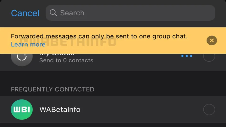 WhatsApp limita el número de mensajes que se pueden reenviar