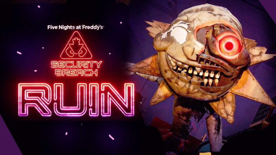 Insegna Al Neon Anime FNAF Security Breach: Cartello LED Luna Per Parete, Regalo Per Camera Bambini