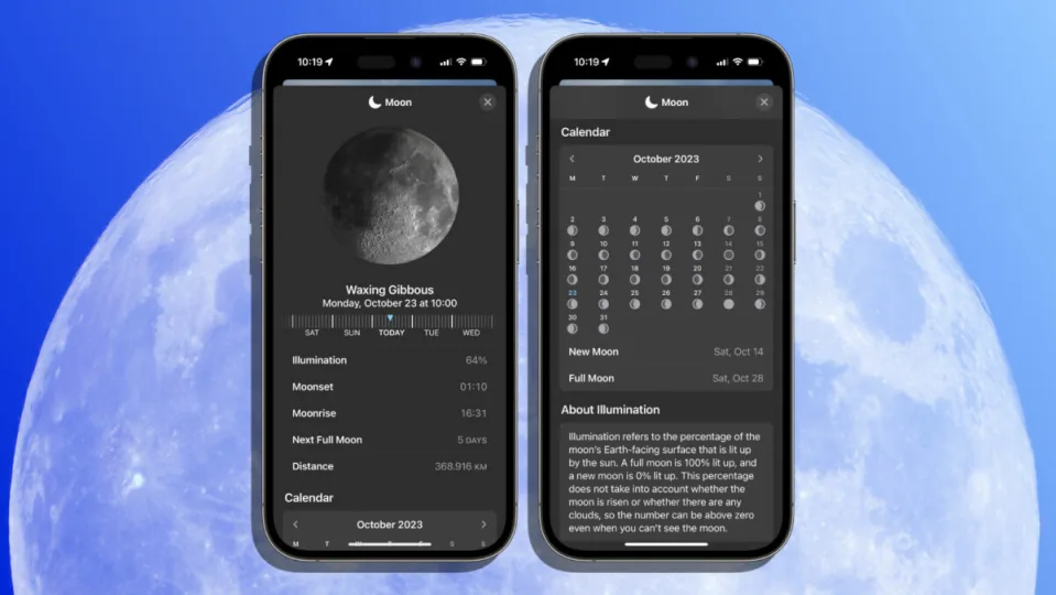 Cuándo es la próxima luna llena: así podemos consultarlo en el iPhone