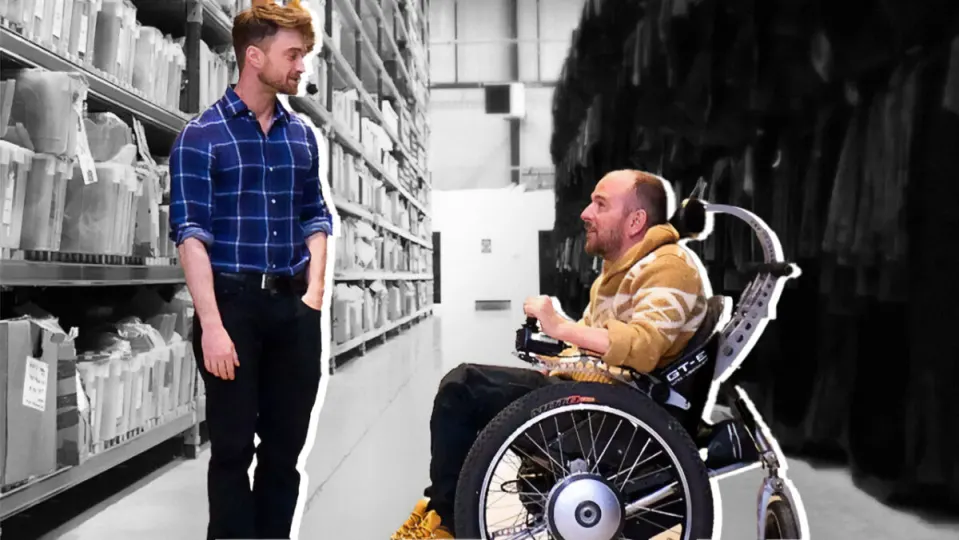 Daniel Radcliffe homenajea en HBO a su doble tras quedar paralítico rodando Harry Potter