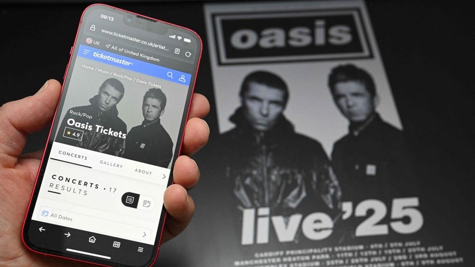 Los precios dinámicos de las entradas explotan con Oasis: el Gobierno cree que son ilegales