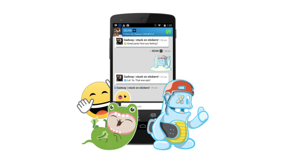 BBM gets stickers in limited beta - Softonic