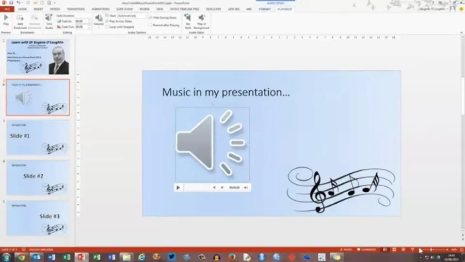 How to Add Music to Microsoft PowerPoint in 2 Easy Methods