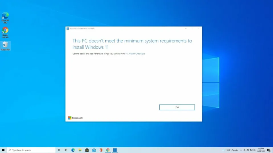 How to bypass the minimum requirements for Windows 11