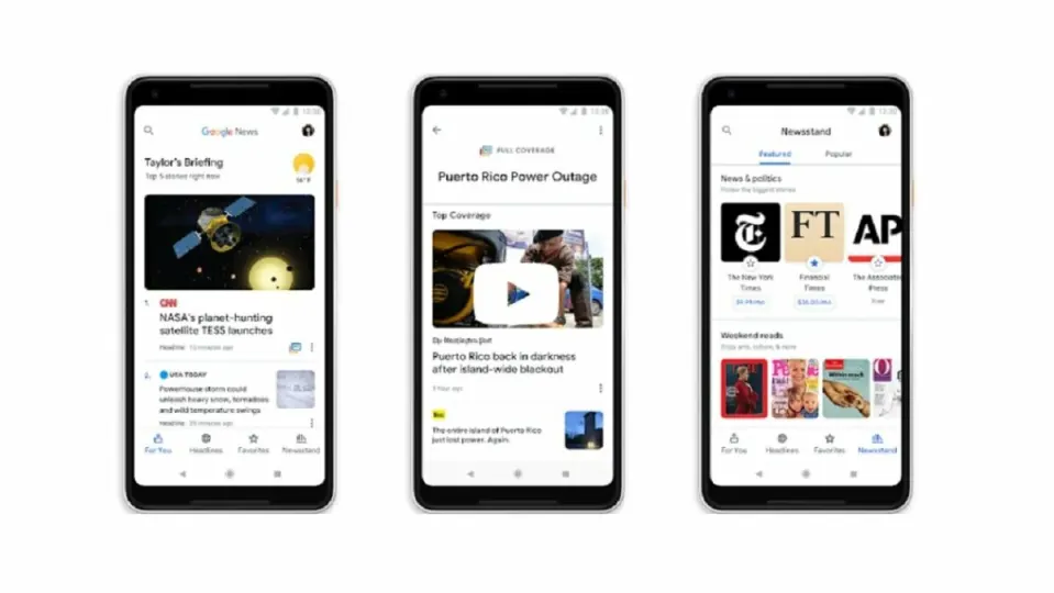 New redesign for Google News on Android