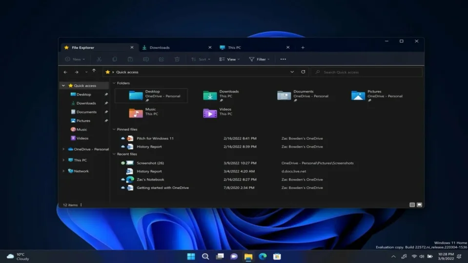 Windows 11 will let you reorder File Explorer tabs