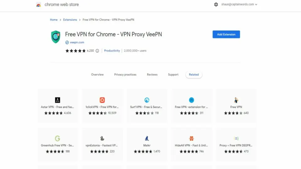 How to use the Free VPN for Chrome extension in 3 steps