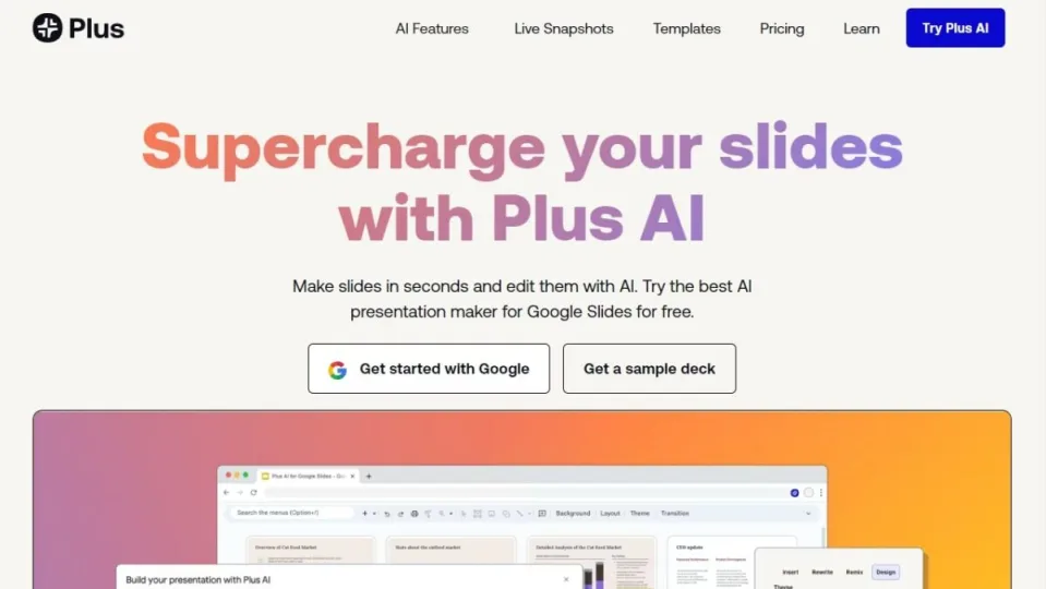 Elevate Your Presentation Game with Plus AI