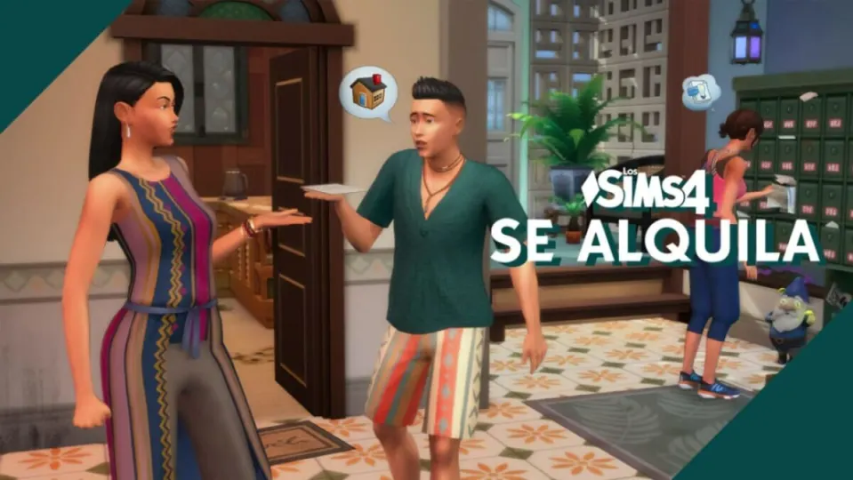 "For rent", this is the new expansion of The Sims 4