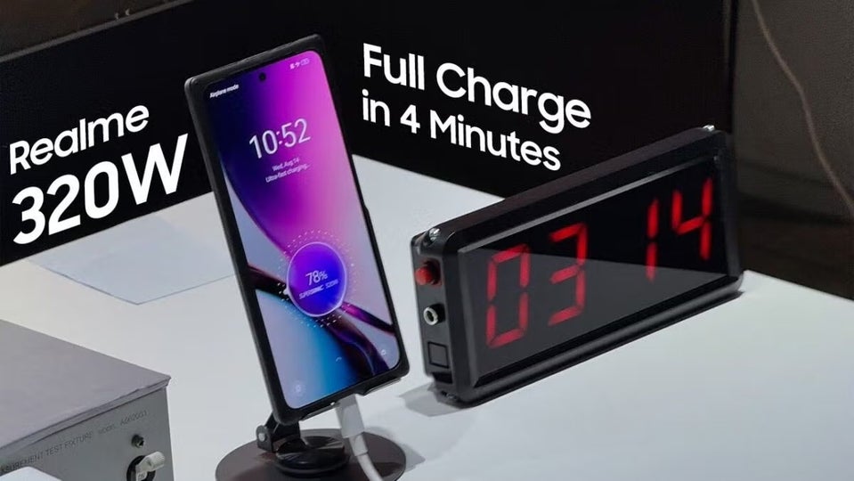 Rechargez votre téléphone en seulement 4 minutes : realme l’a fait avec un chargeur supersonique de 320 W